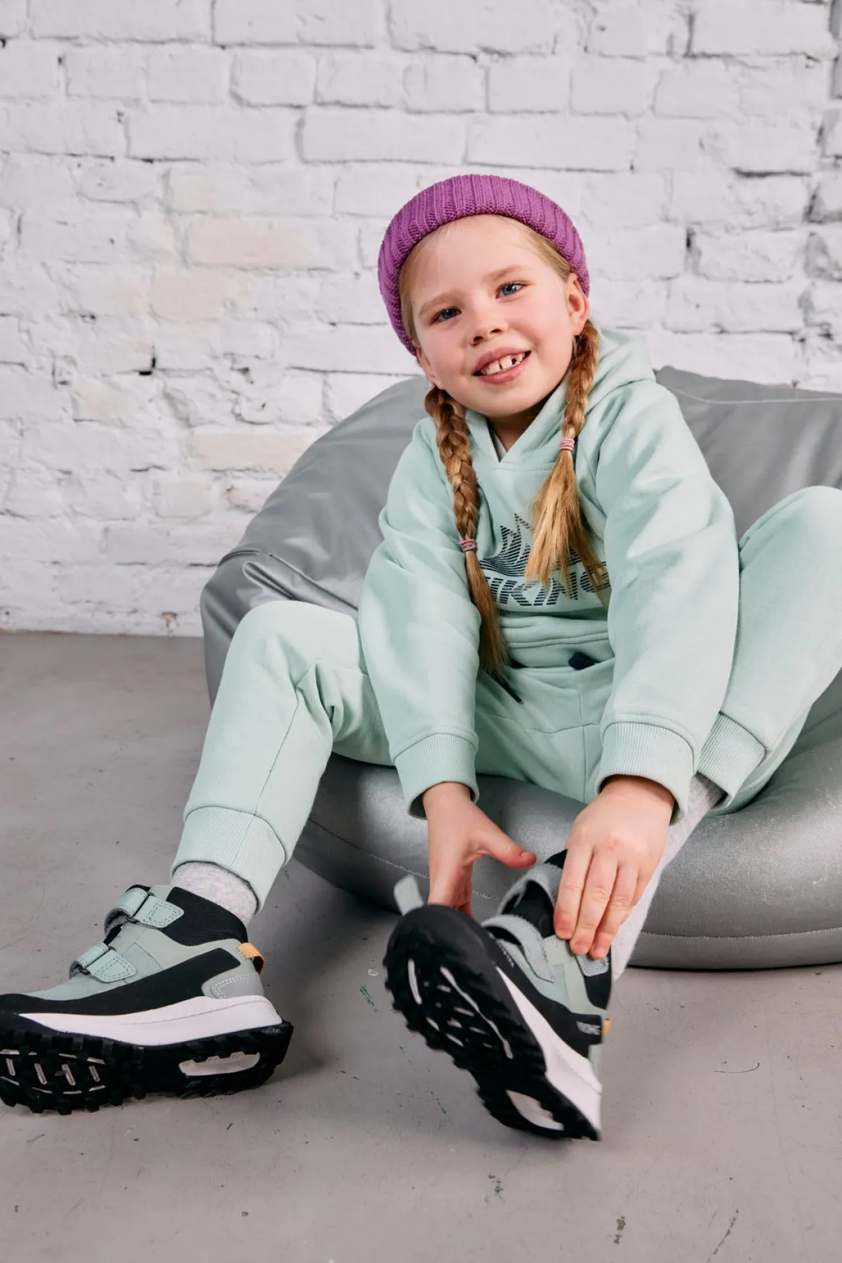 Børn VikingFootwear Sneakers>Viking Expower Mid GTX 2V Sneakers, Green