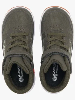 Børn VikingFootwear Viking Hovet Mid 1V WP Sneakers, Olive/Red