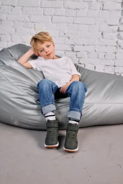 Børn VikingFootwear Viking Hovet Mid 1V WP Sneakers, Olive/Red