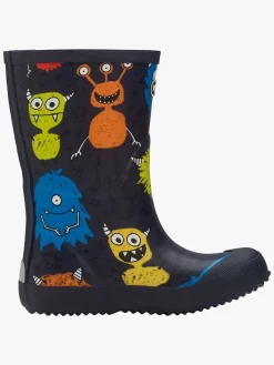 Børn VikingFootwear Viking Indie Print Gummistøvler, Navy/Multi