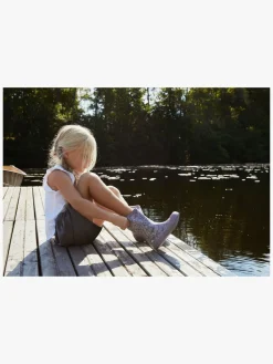 VikingFootwear Gummistøvler*Viking Indie Print Gummistøvler, Dusty Pink/Cream Lyserød