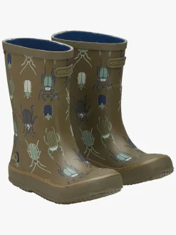 VikingFootwear Gummistøvler*Viking Indie Print Gummistøvler, Khaki/Linen Grøn/Brun