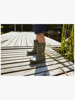 VikingFootwear Gummistøvler*Viking Indie Print Gummistøvler, Khaki/Linen Grøn/Brun