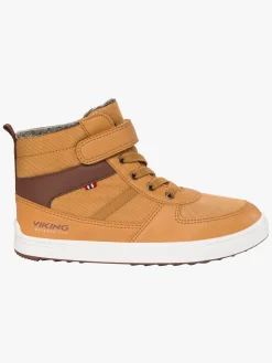 Børn VikingFootwear Viking Lucas Mid 1V WP Vinterstøvler, Camel