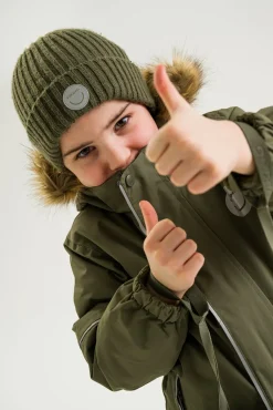 Børn VikingFootwear Viking Play Hue Merinomix, Olive