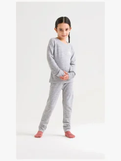 VikingFootwear Undertøj*Viking Soft Merino Skiundertrøje Merinomix, Grå/Lysegrå Grøn