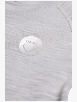 VikingFootwear Undertøj*Viking Soft Merino Skiundertrøje Merinomix, Grå/Lysegrå Grøn