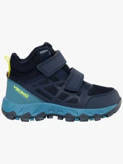 VikingFootwear Sneakers*Viking Track Mid WP 2V Sneakers, Navy/Denim Blå/Gul