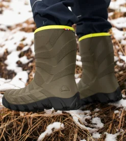 Børn VikingFootwear Gummistøvler>Viking Ultra Forede Gummistøvler, Khaki/Sort