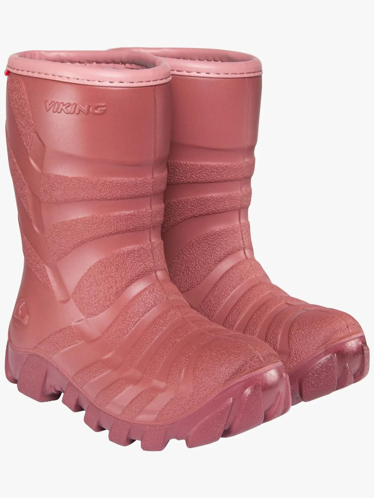 Børn VikingFootwear Viking Ultra Forede Gummistøvler, Rosa/Lyserød