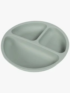 Virgel Spisetid*Tallerken & Bestik Silikone, Sage Grøn