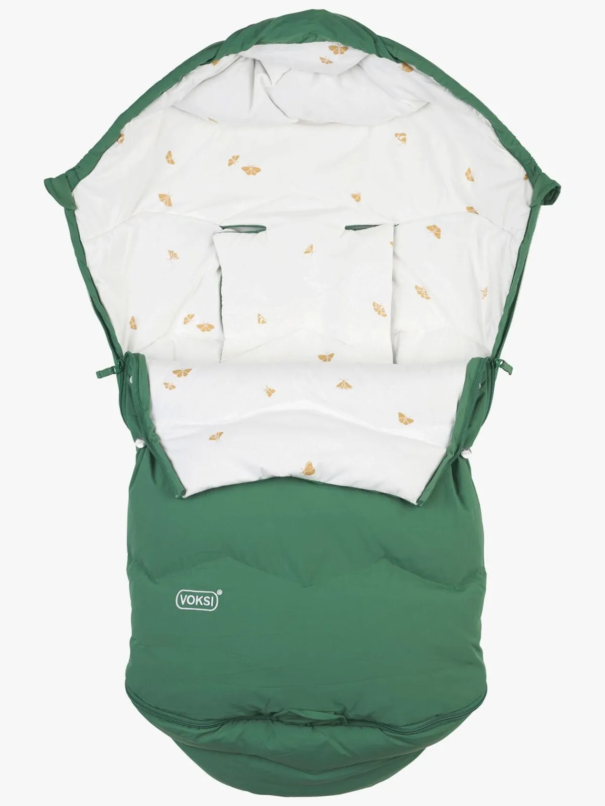 Voksi Køreposer*Explorer Kørepose, Grass Green Wings Grøn