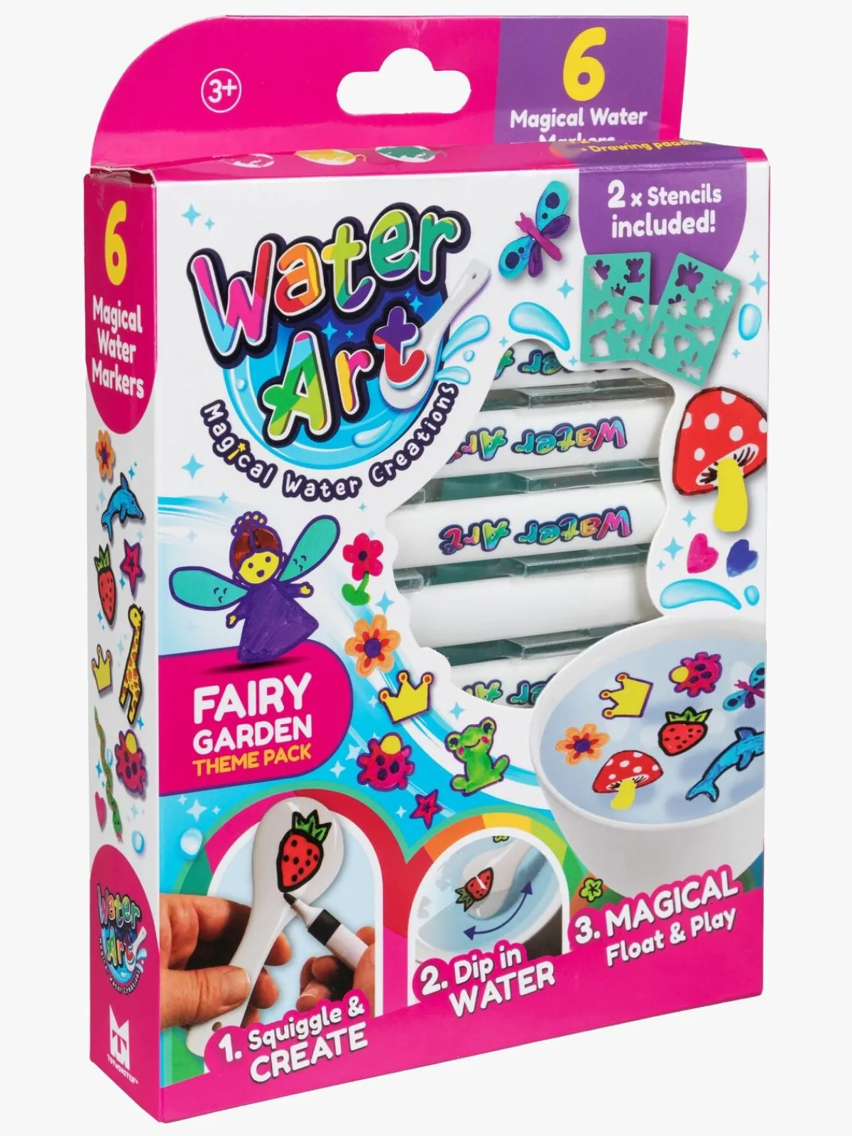 TOYMONSTER Water Art Vandbaserede Tusser Feer 6 Stk.