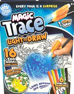 WeCool Kreativt Legetøj*Magic Trace Light To Draw Malesæt Take me to the Zoo