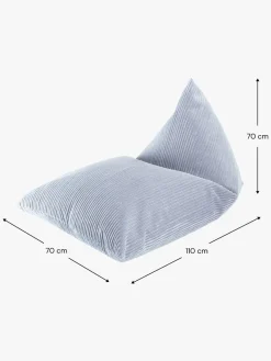 Børn Wigiwama Big Lounger Sækkestol, Blueberry Blue