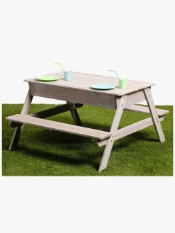 Woodlii Picnicbord med Sandkasse + Låg, Hvid